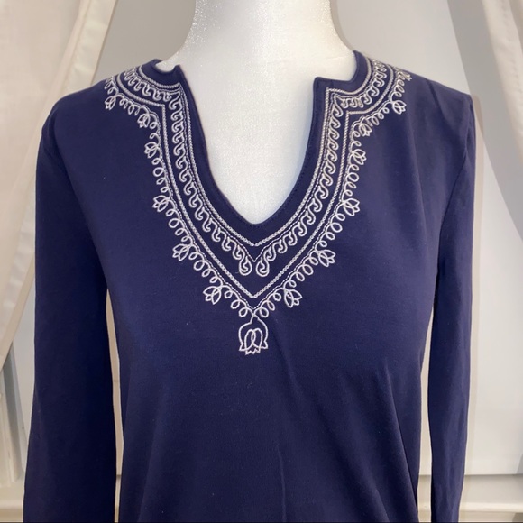 Lily Pulitzer Navy Tunic - Picture 2 of 5